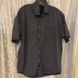Wrangler Blue Casual Button Down Shirt Men’s Size XL 🔥 YB5